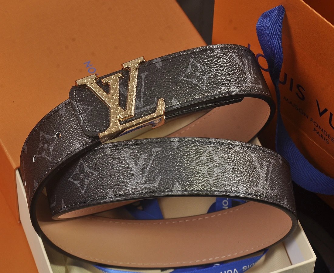 Chanel Logo Lettering Skinny Belt Tan