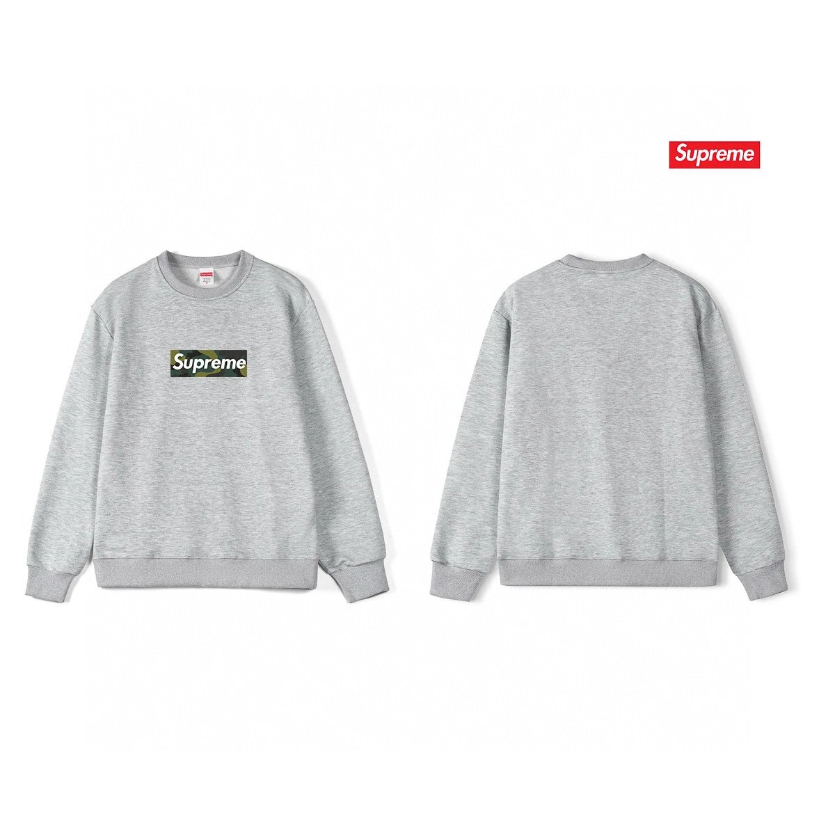 Supreme Monkey Logo Crewneck Sweatshirt White Hoodie - 4