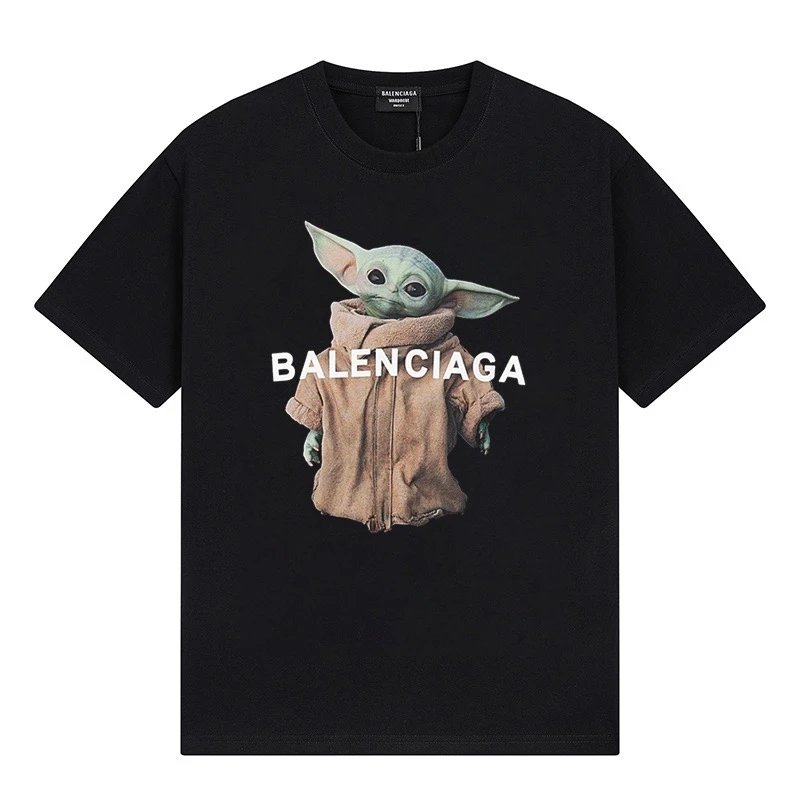 Balenciaga Baby Yoda Graphic Tee Black