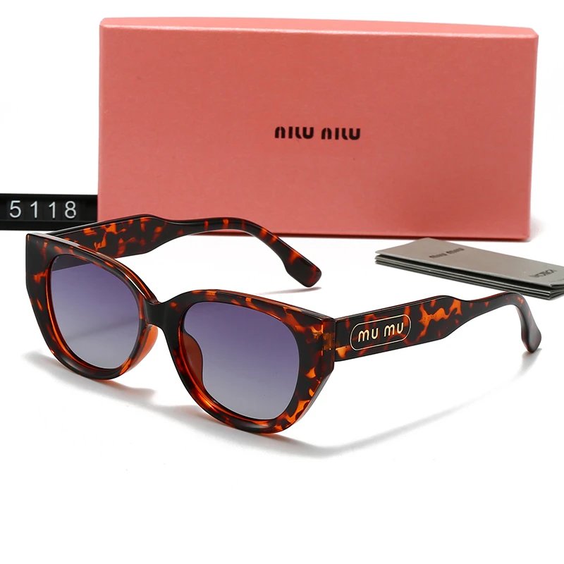 Miu Miu 5118 Cat Eye Sunglasses Tortoise Frame Purple Gradient Lens