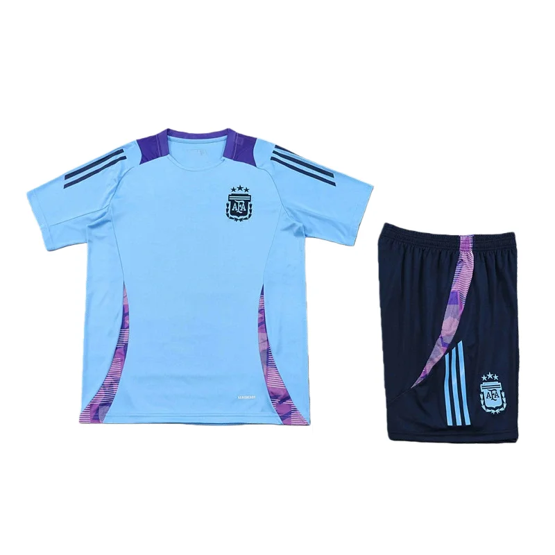 Traje de Entrenamiento Argentina 2024-25 Versión Aficionado Manga Corta