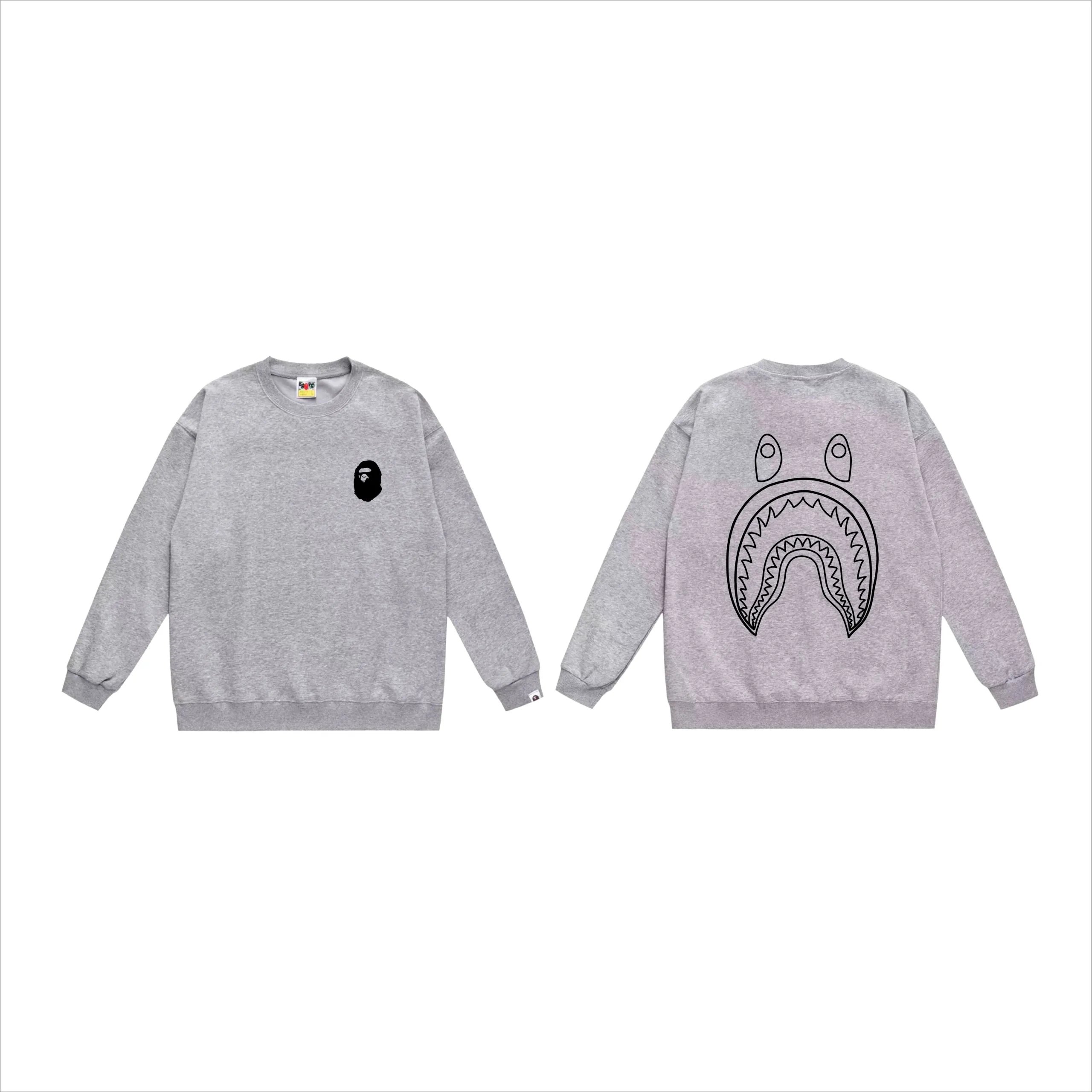 A Bathing Ape Crewneck Sweatshirt Grey Black