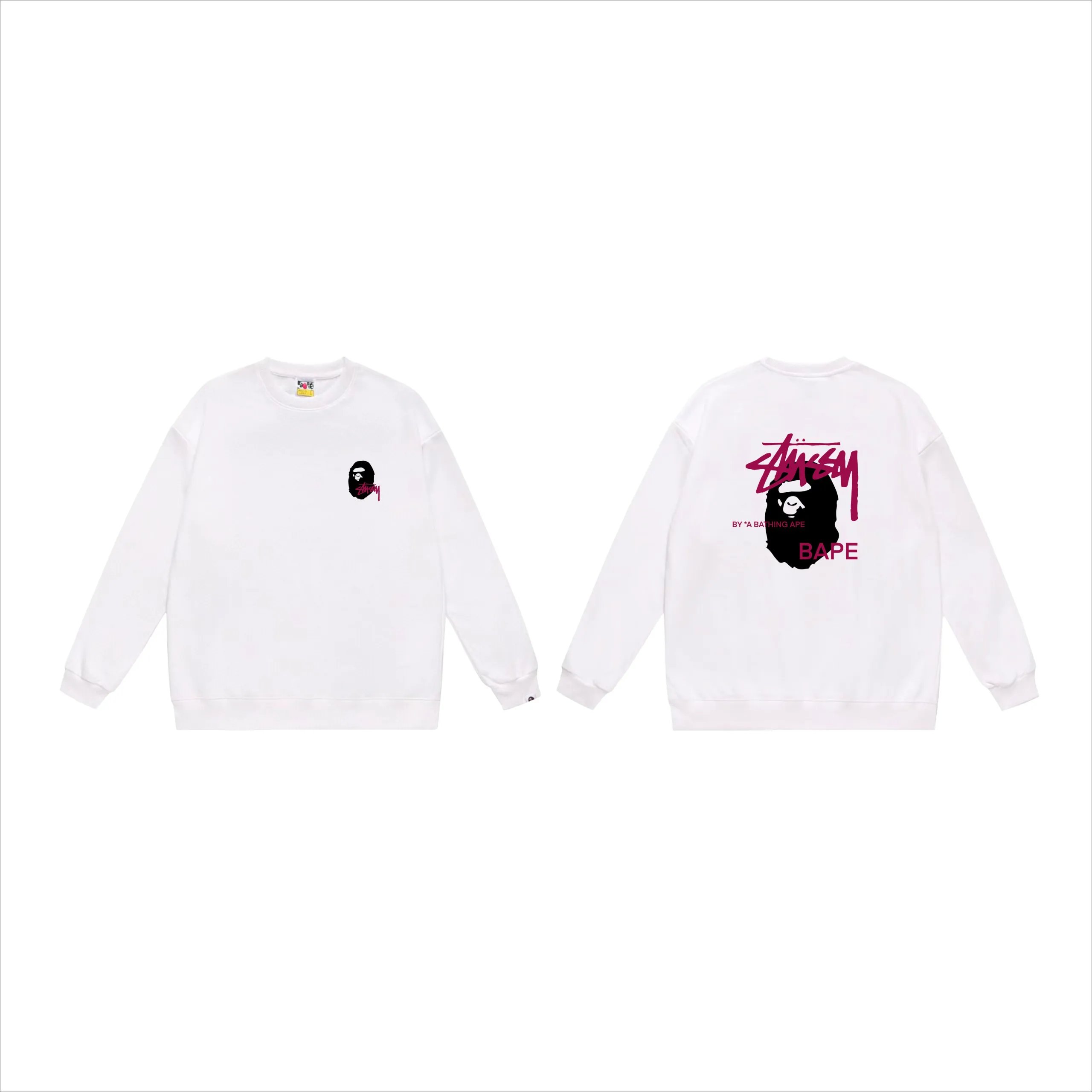 Stussy x BAPE Sweatshirt White
