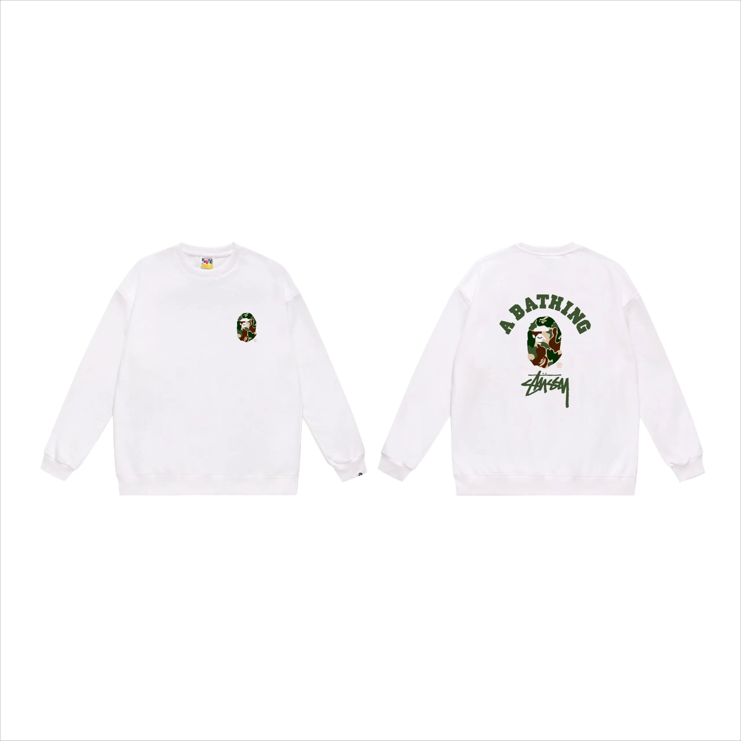 Stussy A Bathing Ape Sweatshirt White
