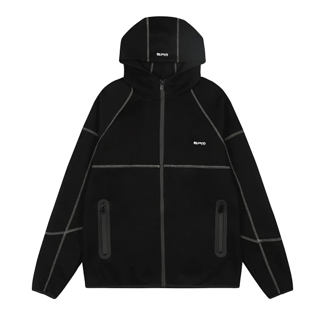 6PM Hooded zip-up jacket and joggers product detail image 3