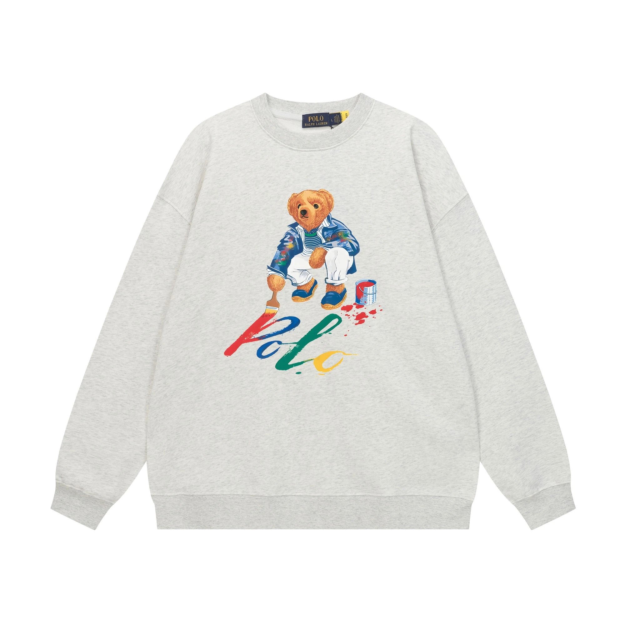 Polo Ralph Lauren Teddy Bear Graphic Navy Sweatshirt Hoodie - 4