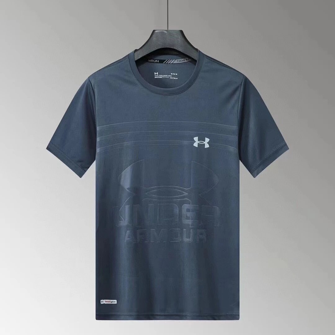 Under Armour HeatGear Threadborne Run Tee Steel Blue