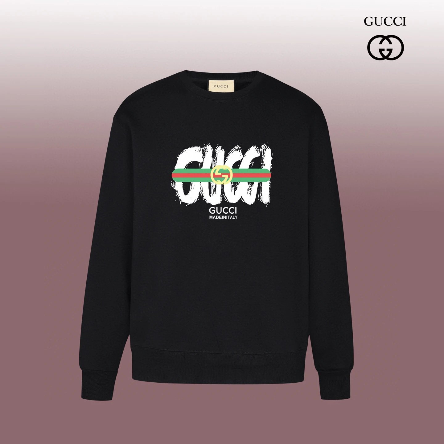 Gucci Dragon Print Crewneck Black Hoodie - 4