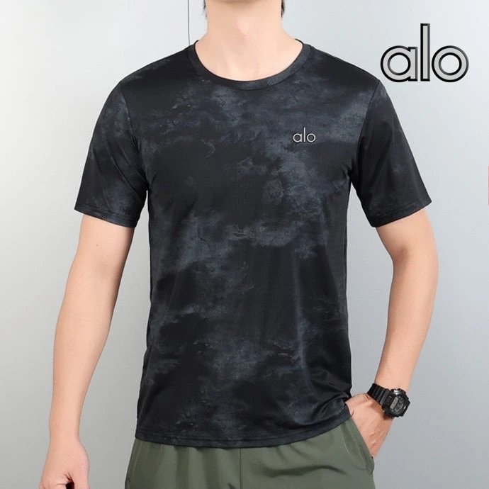 alo T-Shirts Short-Sleeve Crew-Neck Tie-Dye T-Shirt image 4
