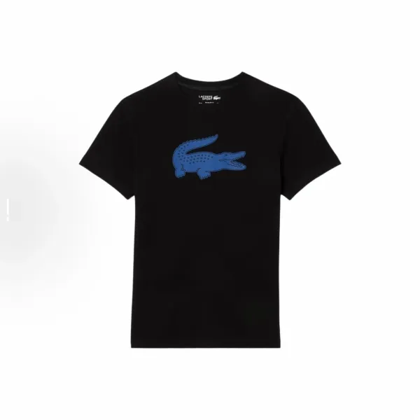 Lacoste Sport Crocodile Logo Black T-Shirt - 1