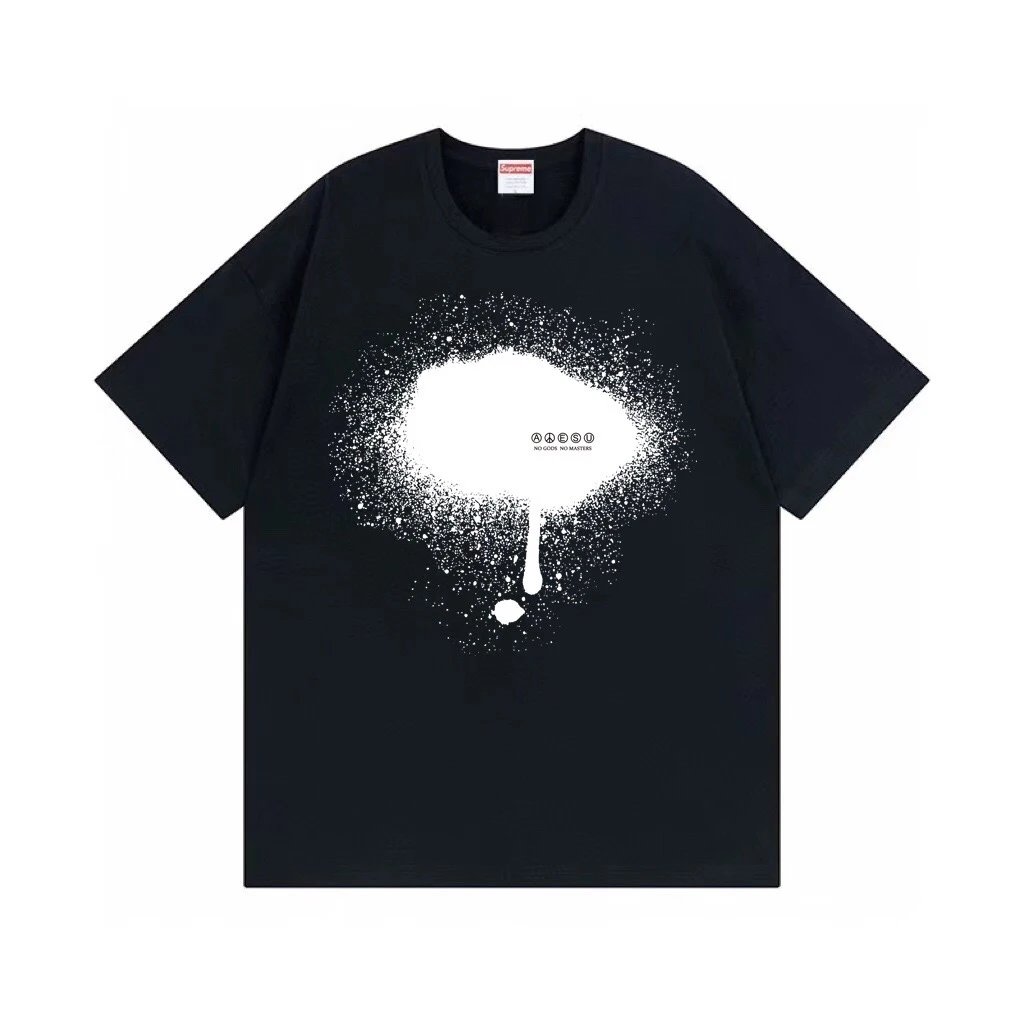 Supreme No Gods No Masters Spray Paint Tee Black