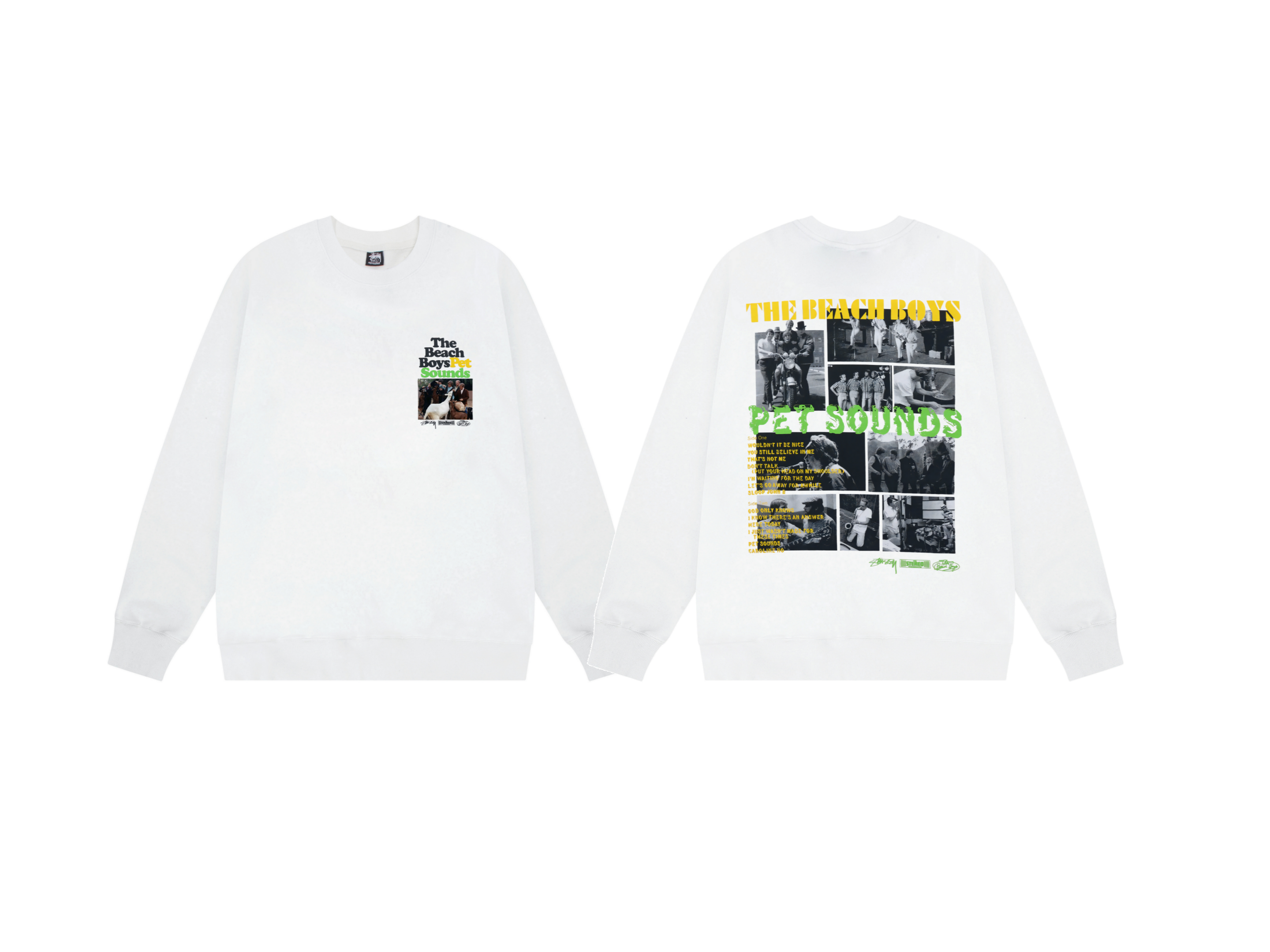 Stussy Beach Boys Pet Sounds Sweatshirt White