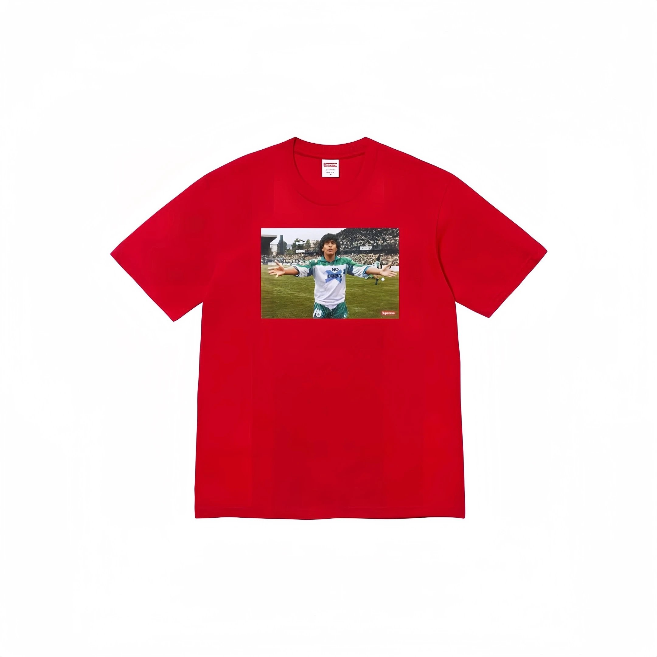 Supreme Maradona Photo Tee Red