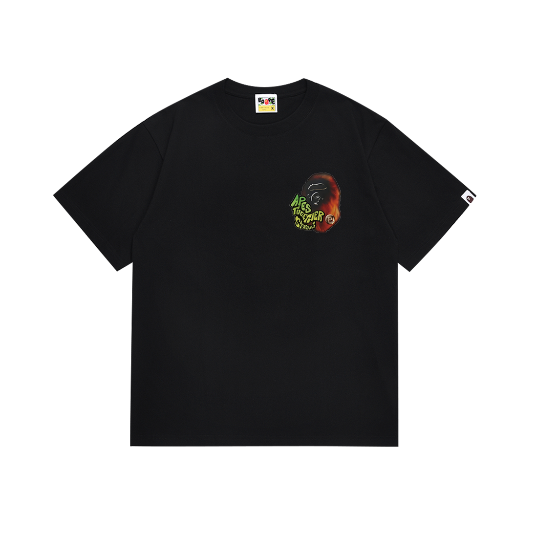 BAPE Apes Together Strong Tee Black Rasta
