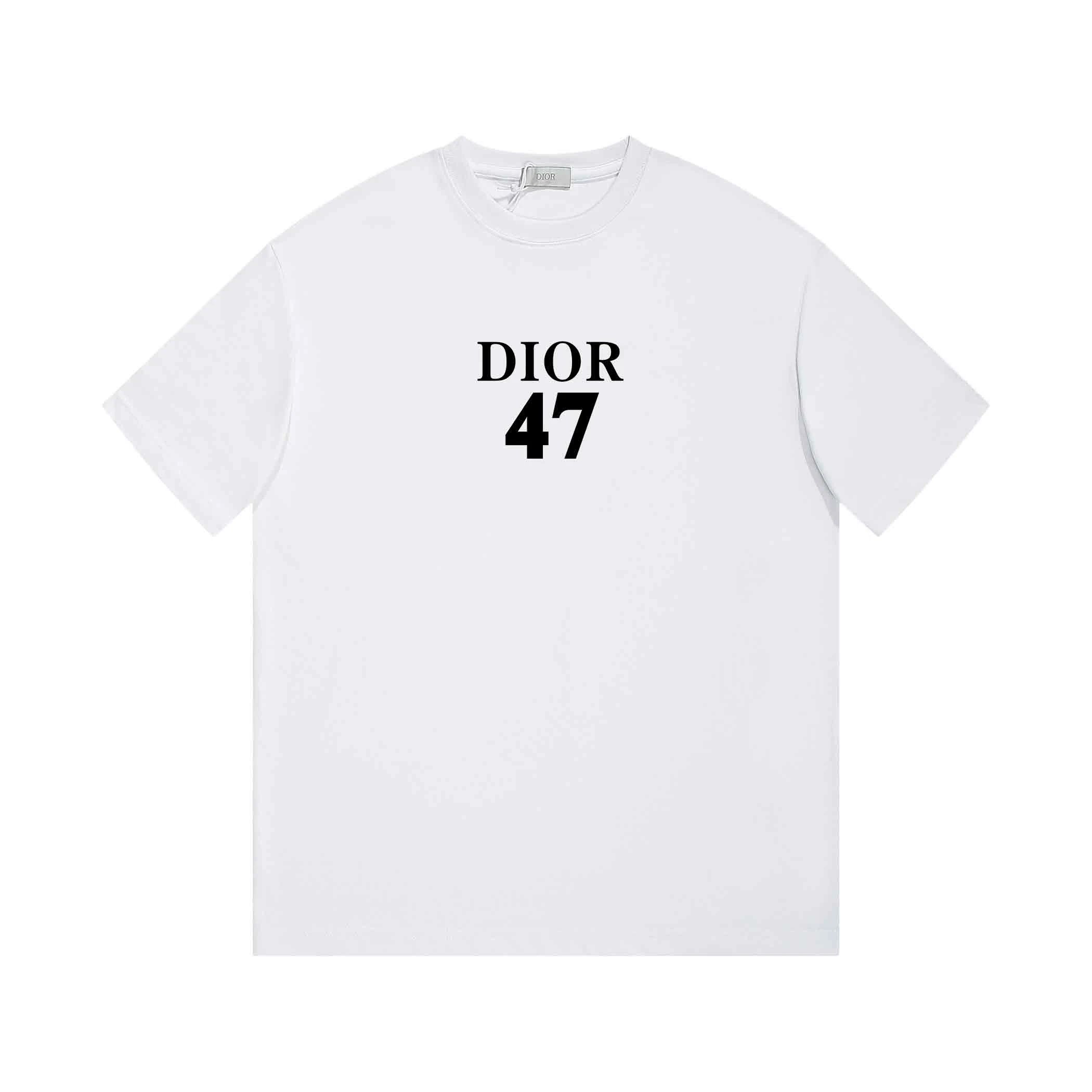 Dior 47 Numeric Logo Tee White