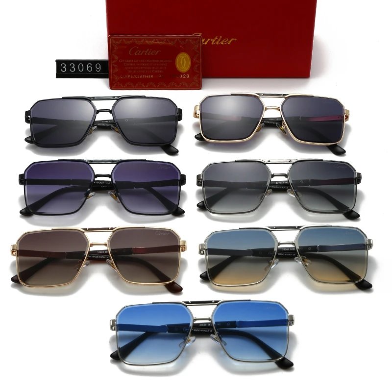Cartier Sunglasses Square Gradient Gray Sunglasses - 6