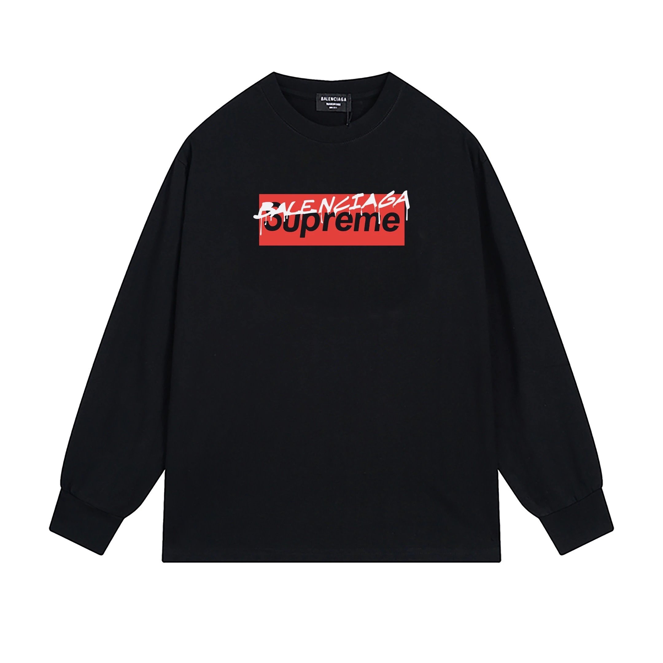 Balenciaga Long Sleeve Tee Black