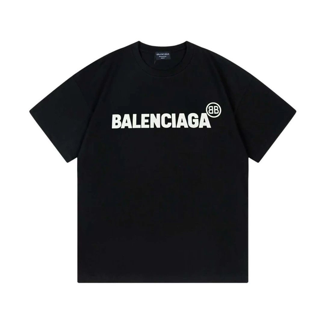 Balenciaga BB Circle Logo Tee Black