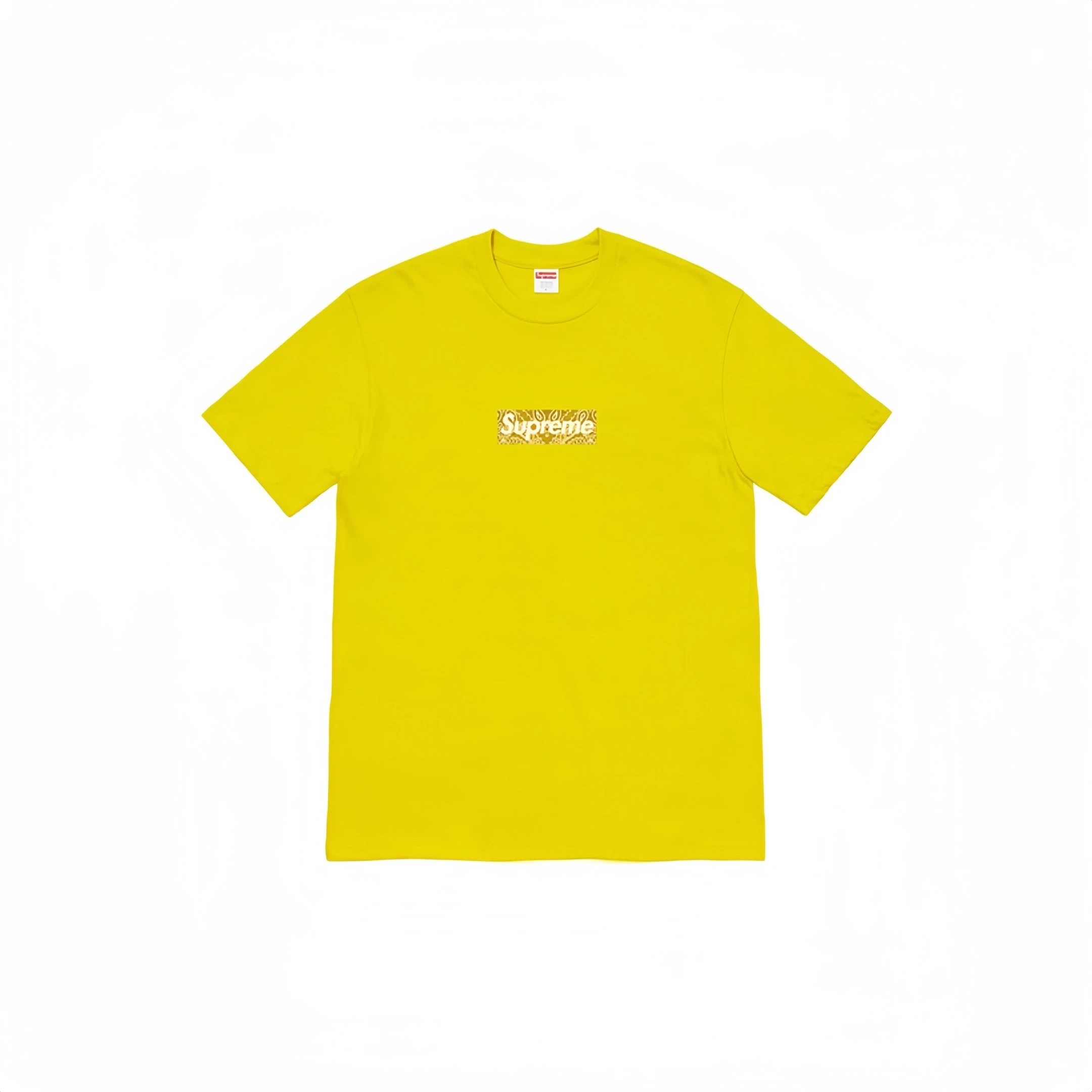 Supreme Bandana Box Logo Tee Yellow