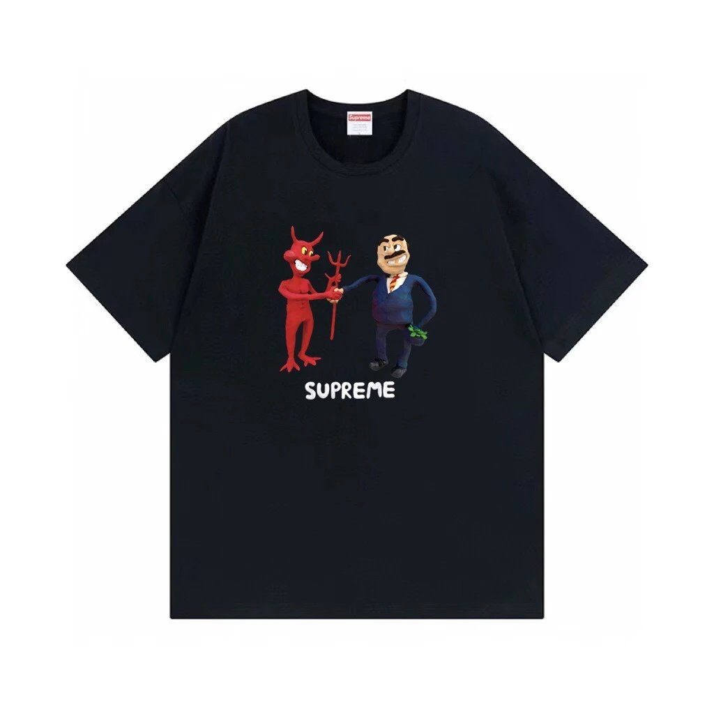 Supreme Devil Handshake Tee Black