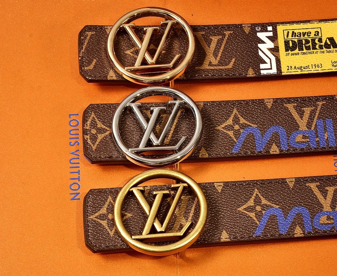 Louis Vuitton x fragment design Monogram Eclipse Belt Black - 11