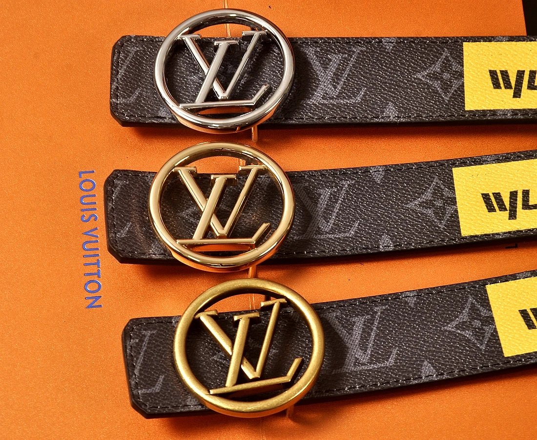 Louis Vuitton x fragment design Monogram Eclipse Belt Black - 8