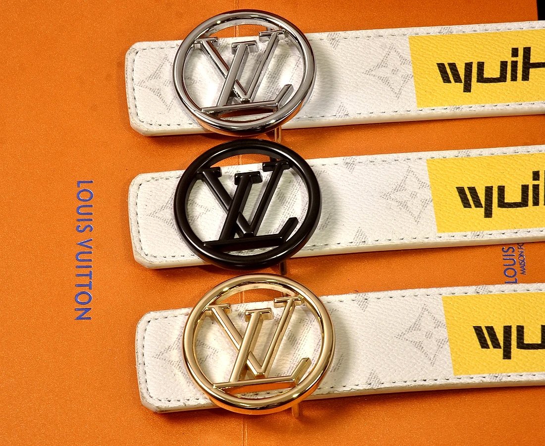 Louis Vuitton x fragment design Monogram Eclipse Belt Black - 9