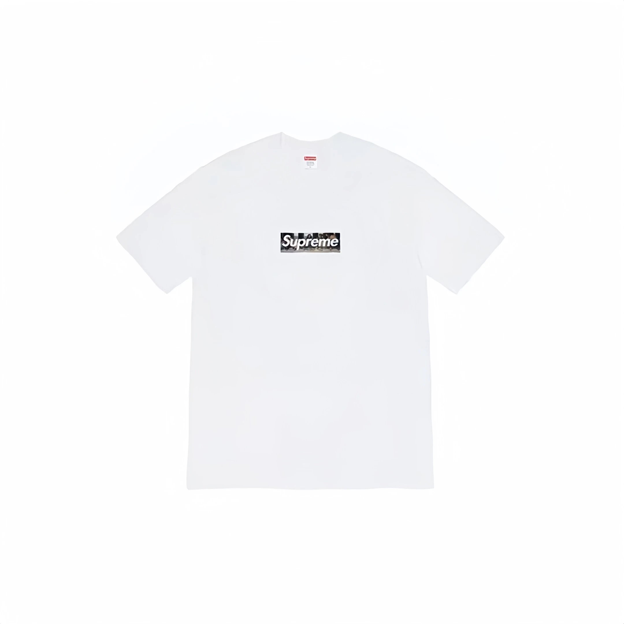 Supreme Box Logo Tee White Black Photo