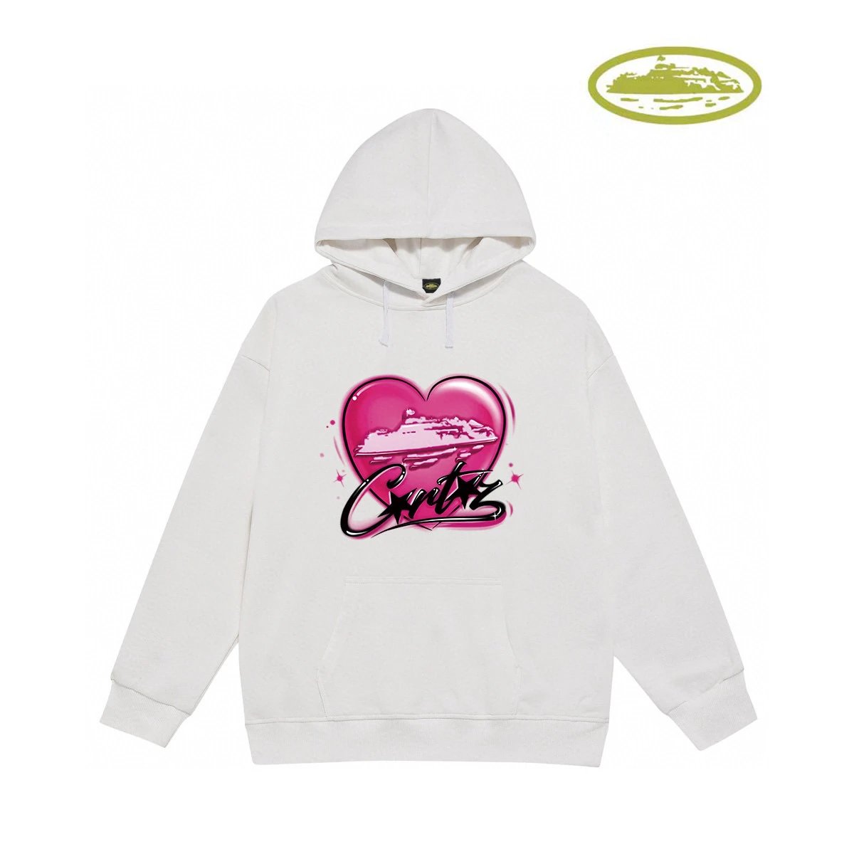 Design Graphic Print Gray Hoodie - 11