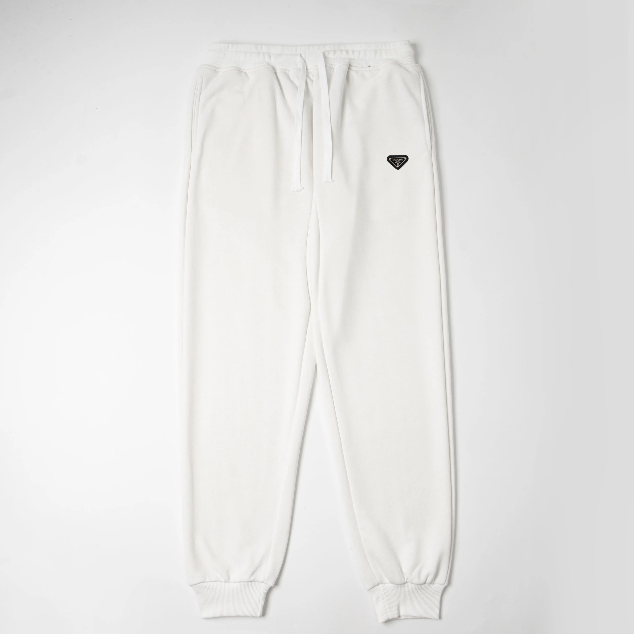 Prada Logo Patch Sweatpants Navy - 6
