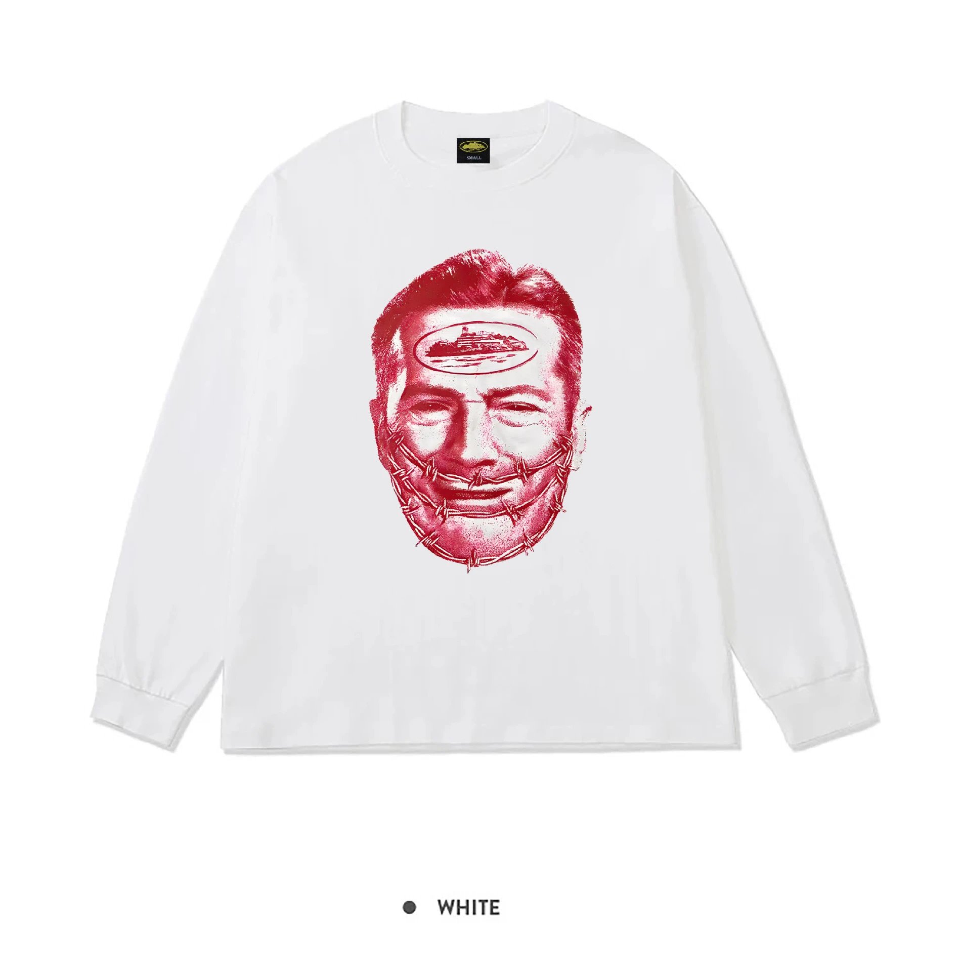 Corteiz CRTZ Peace Inna World White Long Sleeve T-Shirt - 10