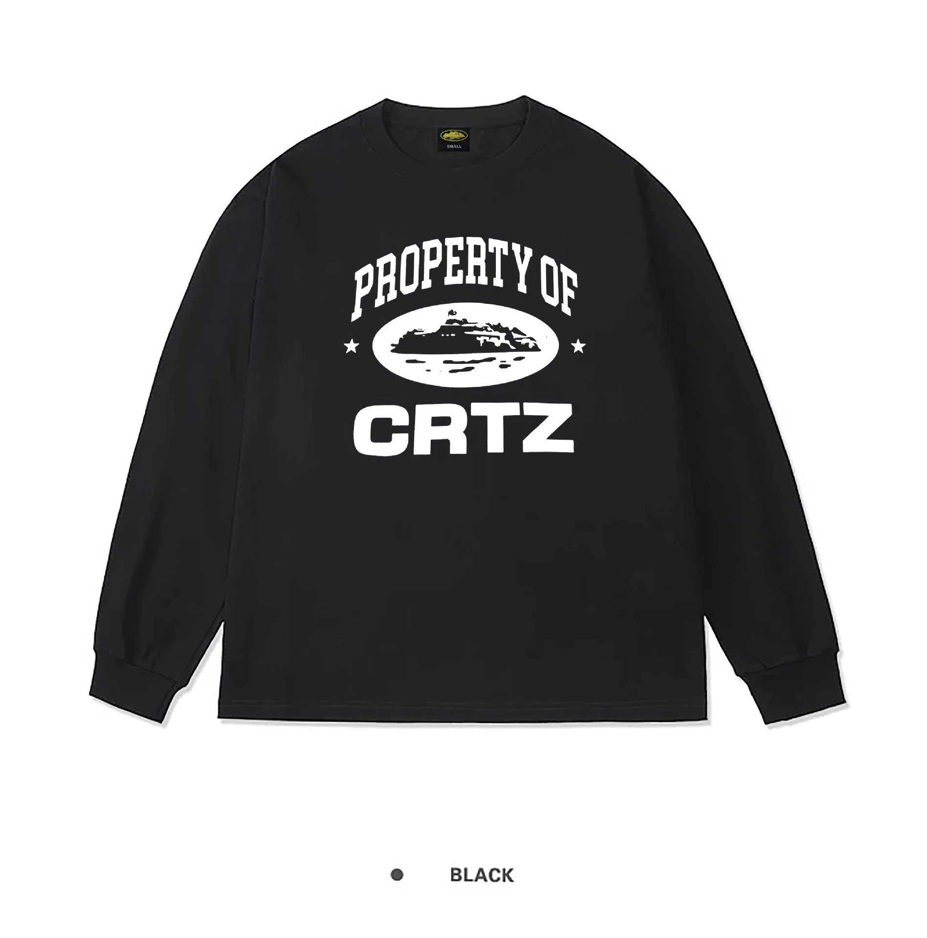 Corteiz Stacked Logo Long Sleeve T-Shirt White - 12