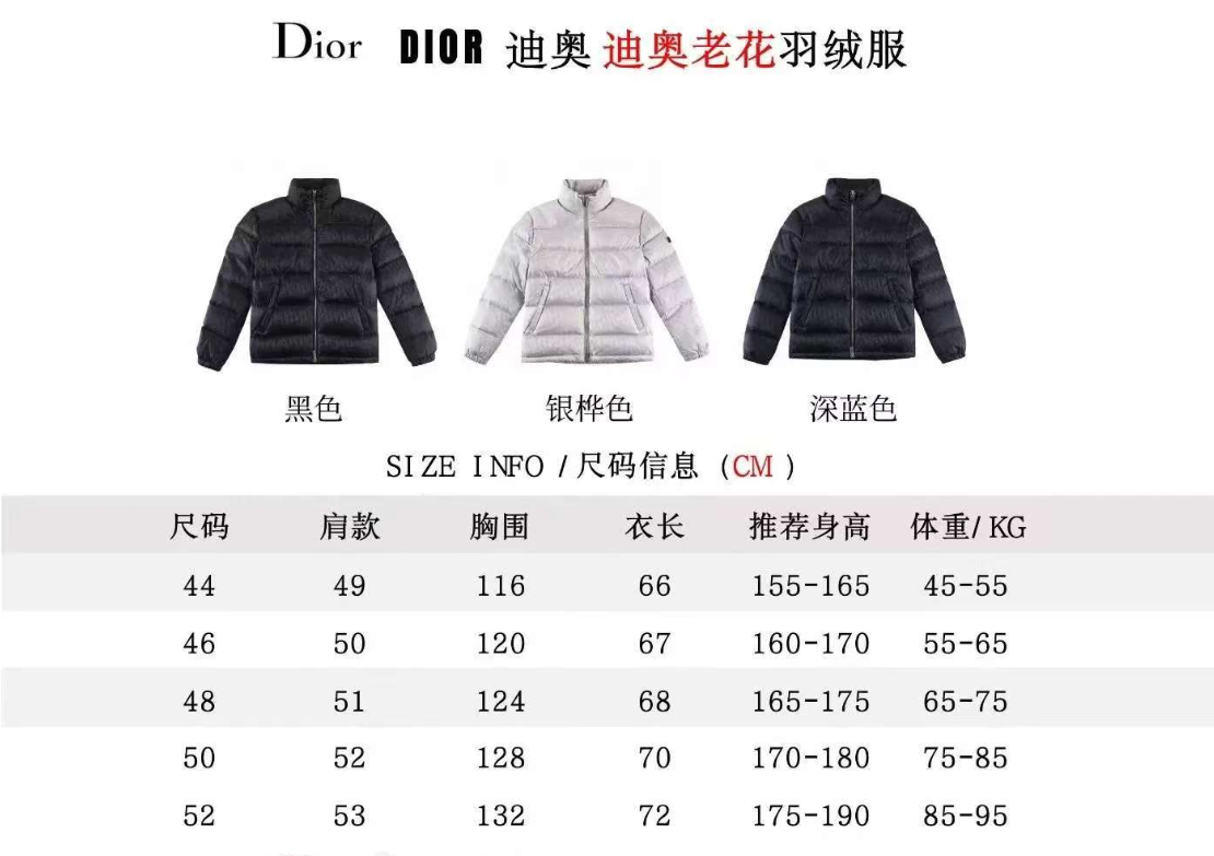 Dior Oblique Monogram Down Jacket Black - 3