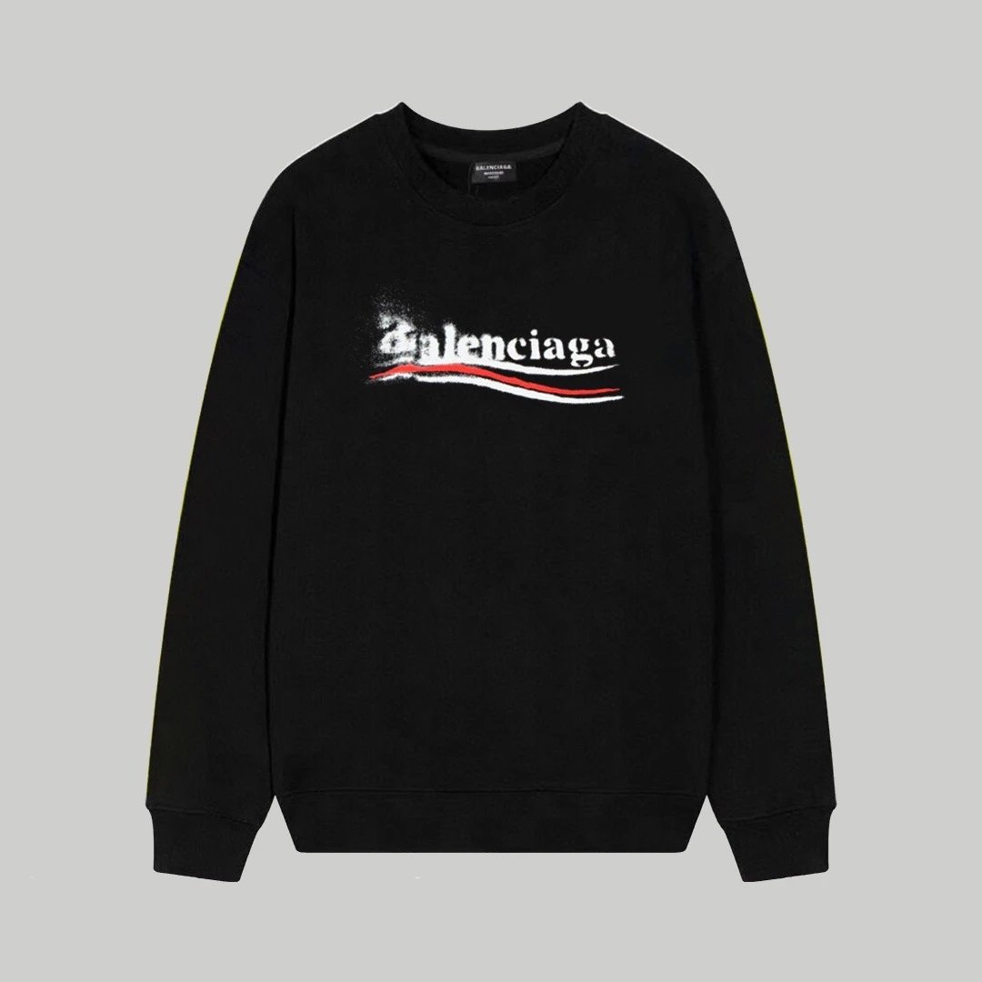 Balenciaga Logo Sweatshirt Black