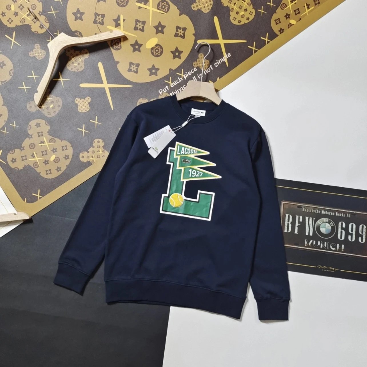 Lacoste LST French Sportswear Black Sweater - 13
