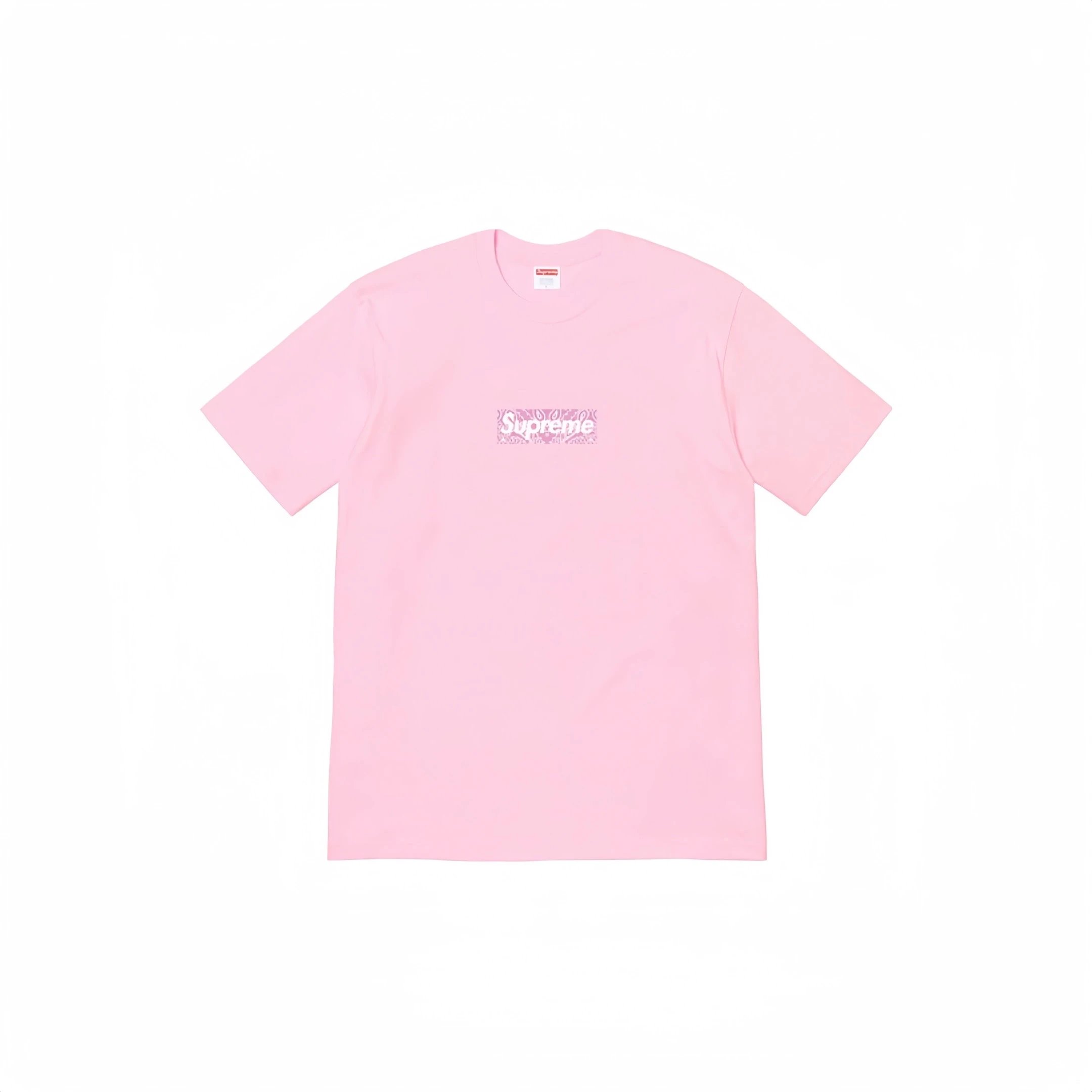 Supreme Bandana Box Logo Tee Pink