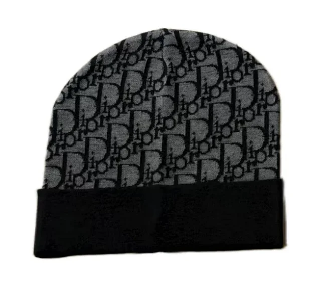 Dior Hats Oblique Logo Knit Beanie product detail image 7