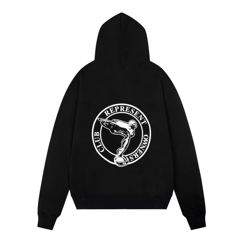 Represent Vintage Pin-Up Graphic Hoodie Black - 16