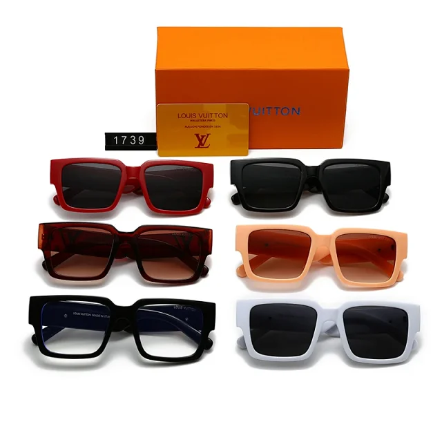 Louis Vuitton Eyewear Shield and square-frame sunglasses product detail image 2