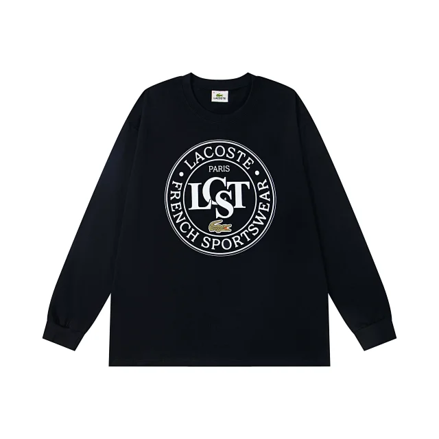 Lacoste T-Shirts Long-Sleeve Crew-Neck Graphic product detail image 2
