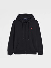Black with a red label