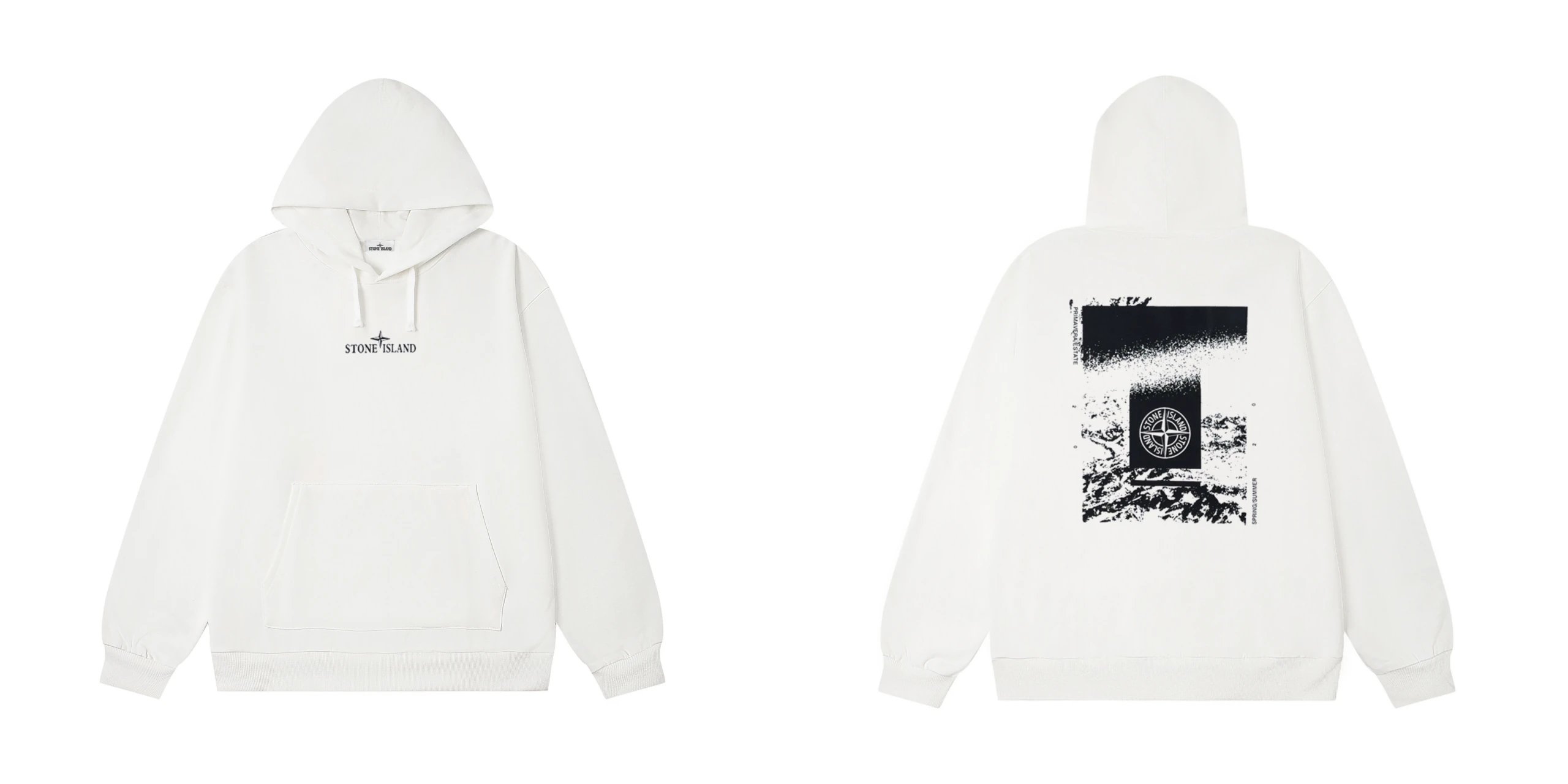 Stone Island Archivio Microfiber Hoodie White