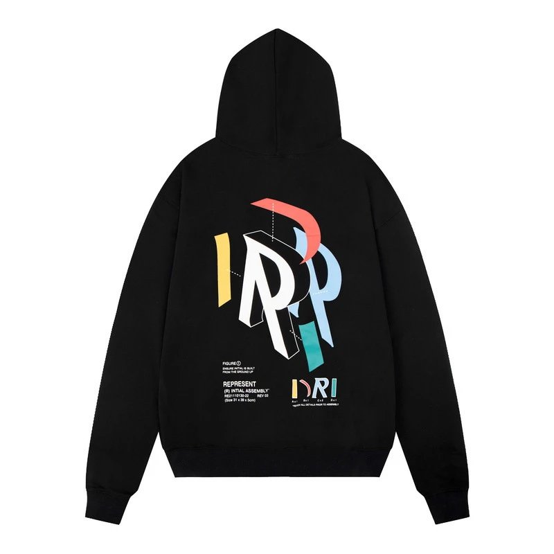 Represent Vintage Pin-Up Graphic Hoodie Black - 18