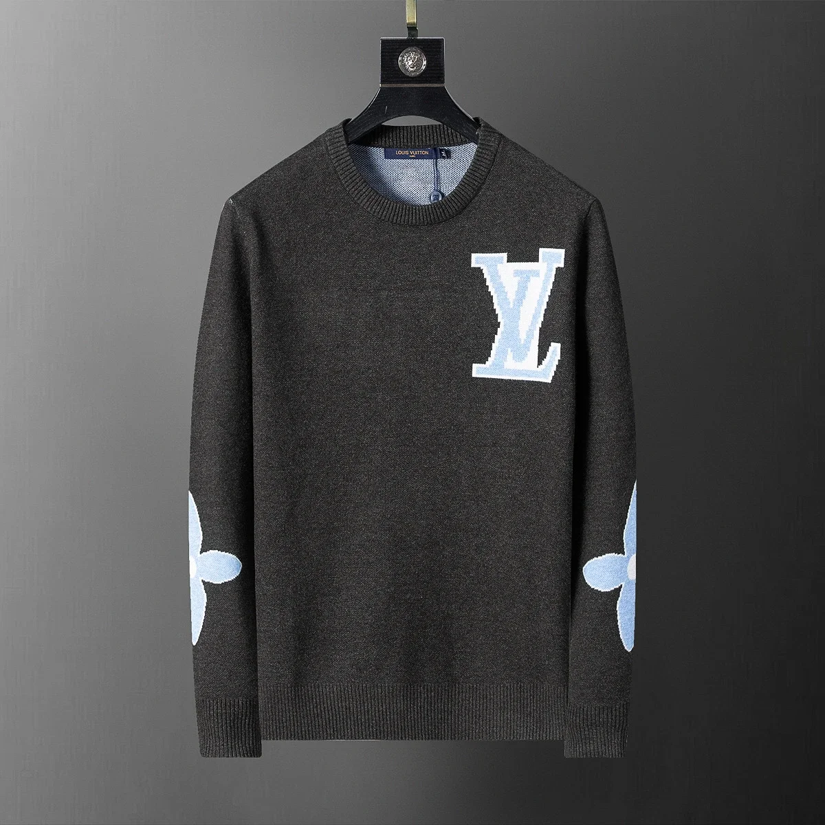 LV (Louis Vuitton) Crew-Neck Knitted Sweater