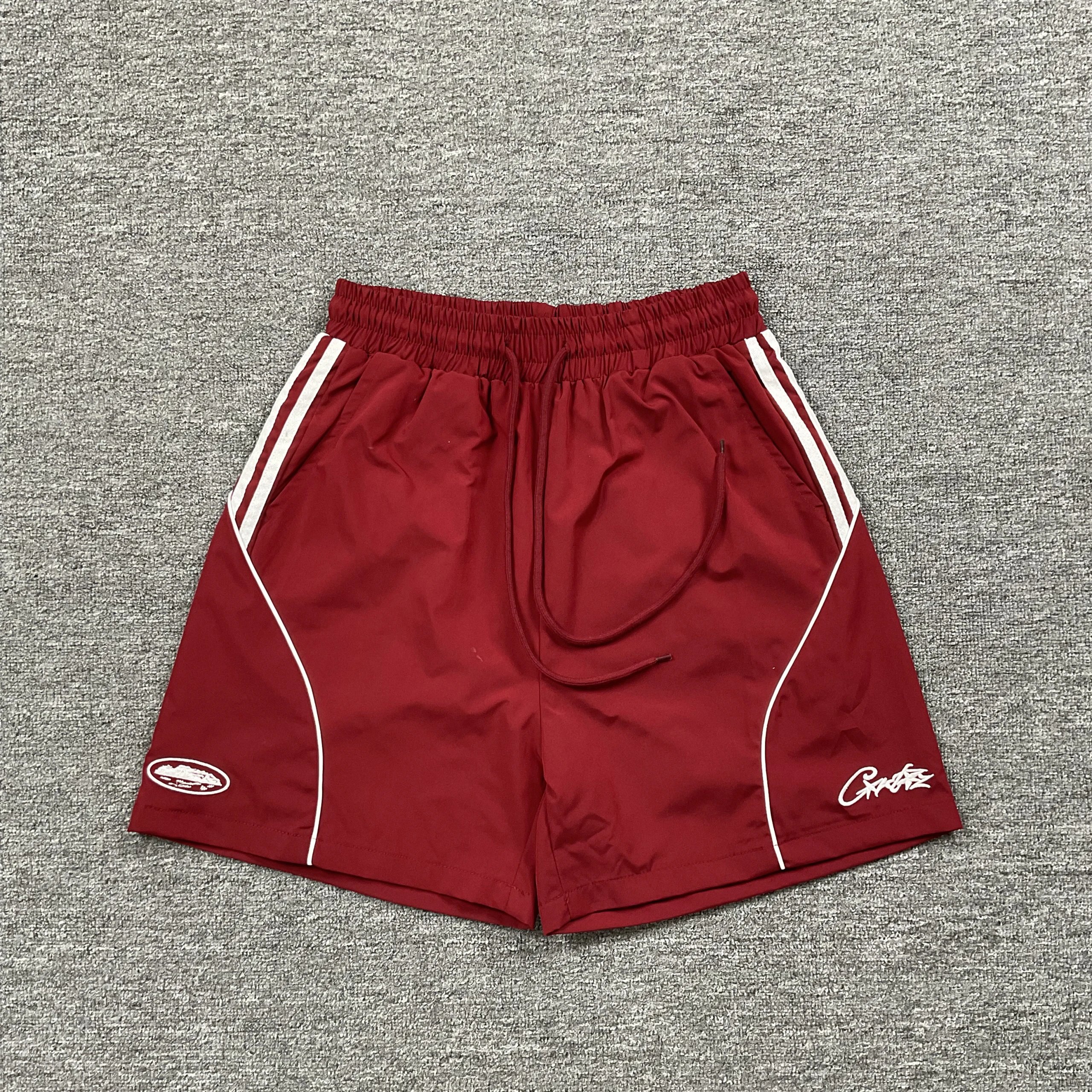Unbranded Shorts Color-block drawstring with chenille letter-and-star patches — 14
