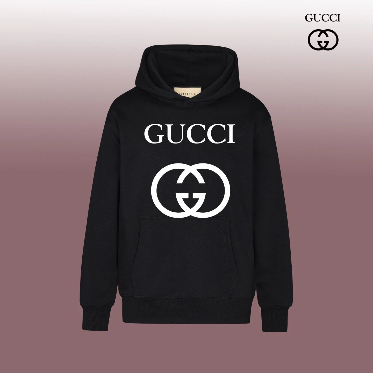 Gucci Logo Print White Hoodie - 12