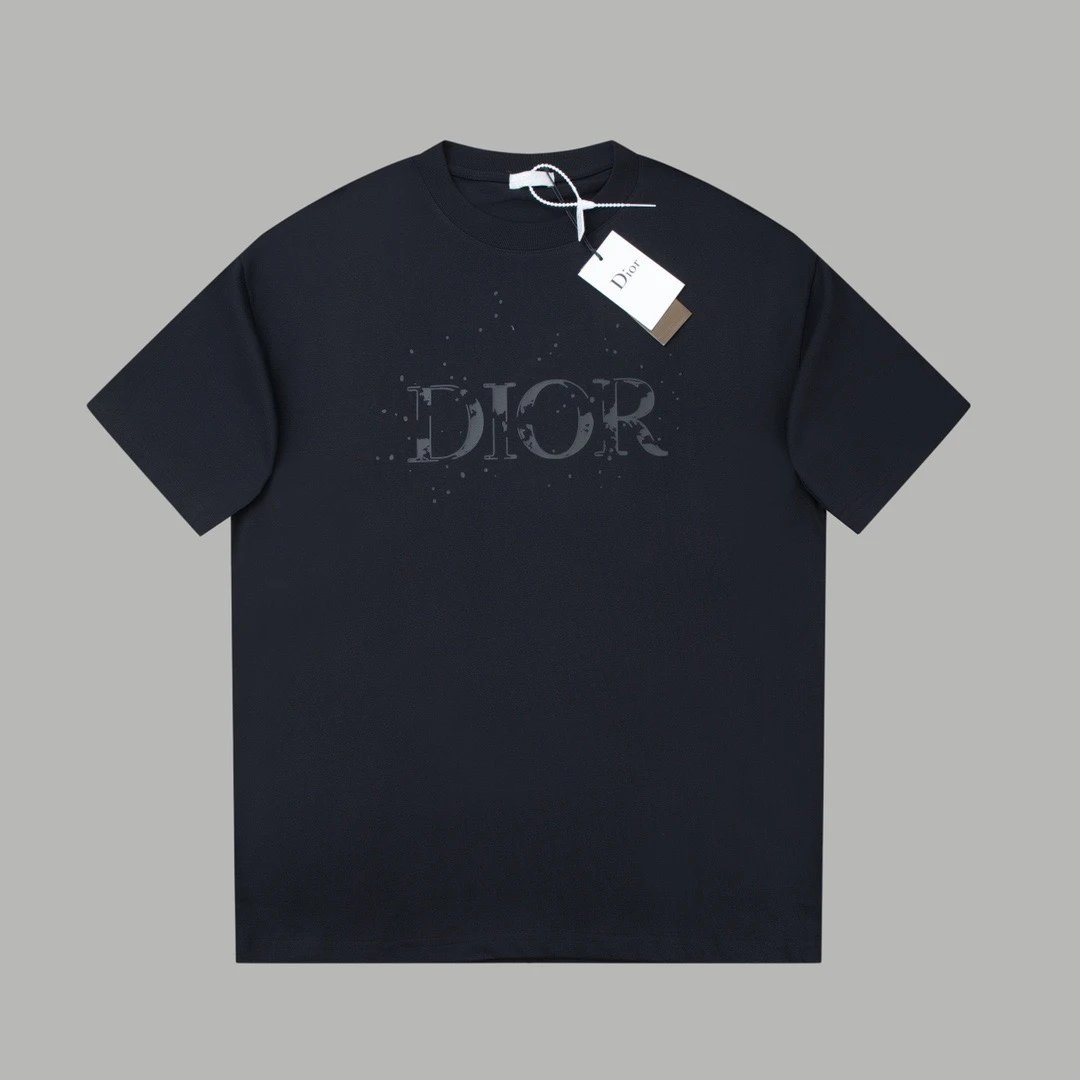 Dior Stardust Logo Tee Navy