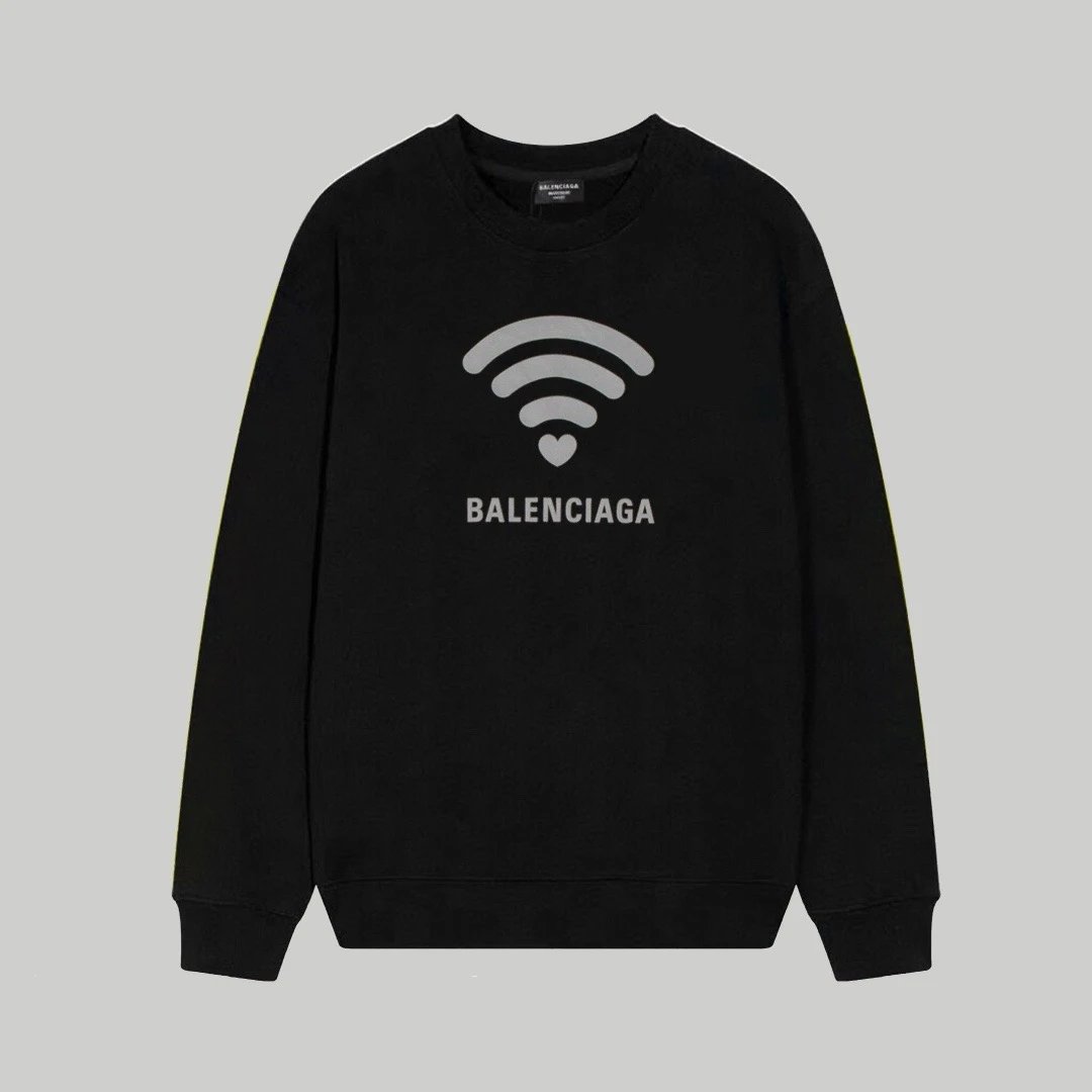 Balenciaga Sweatshirt Black Wifi