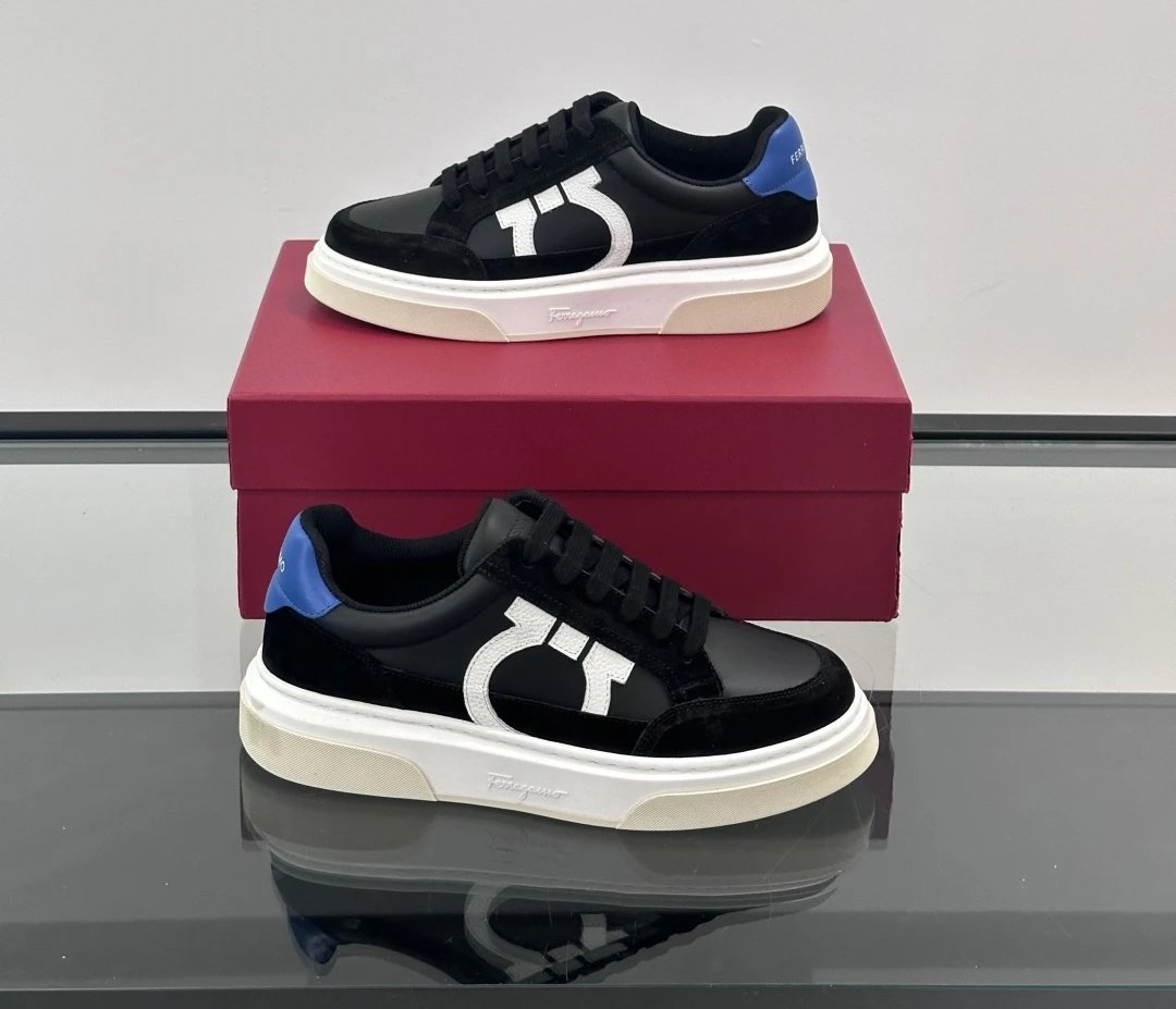 Design Retro Sport Sneakers Beige and White Sneakers - 6