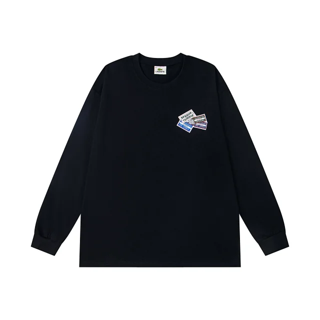 Lacoste T-Shirts Long-Sleeve Crew-Neck Graphic product detail image 4